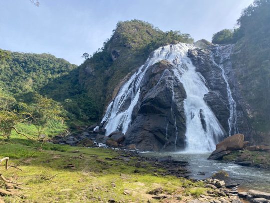 Parque estadual aberto durante o Carnaval, com visitantes desfrutando de áreas verdes e atividades ao ar livre.