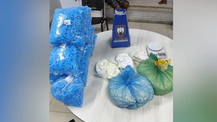 Cocaína apreendida em Cariacica