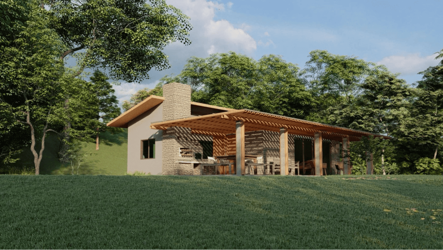 Localizado a 10 quilômetros do centro de Santa Teresa e a aproximadamente 1h30 de Vitória, o empreendimento visa proporcionar uma experiência de vida no campo com infraestrutura de alto padrão.