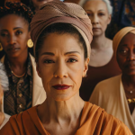 Retrato da diversidade étnica brasileira representada por rostos miscigenados